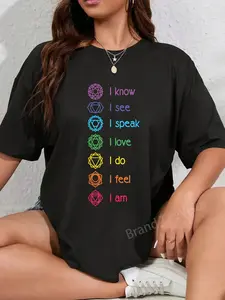 100% Cotton Chakra Alignment, Yoga, Meditation Spiritual T-Shirt