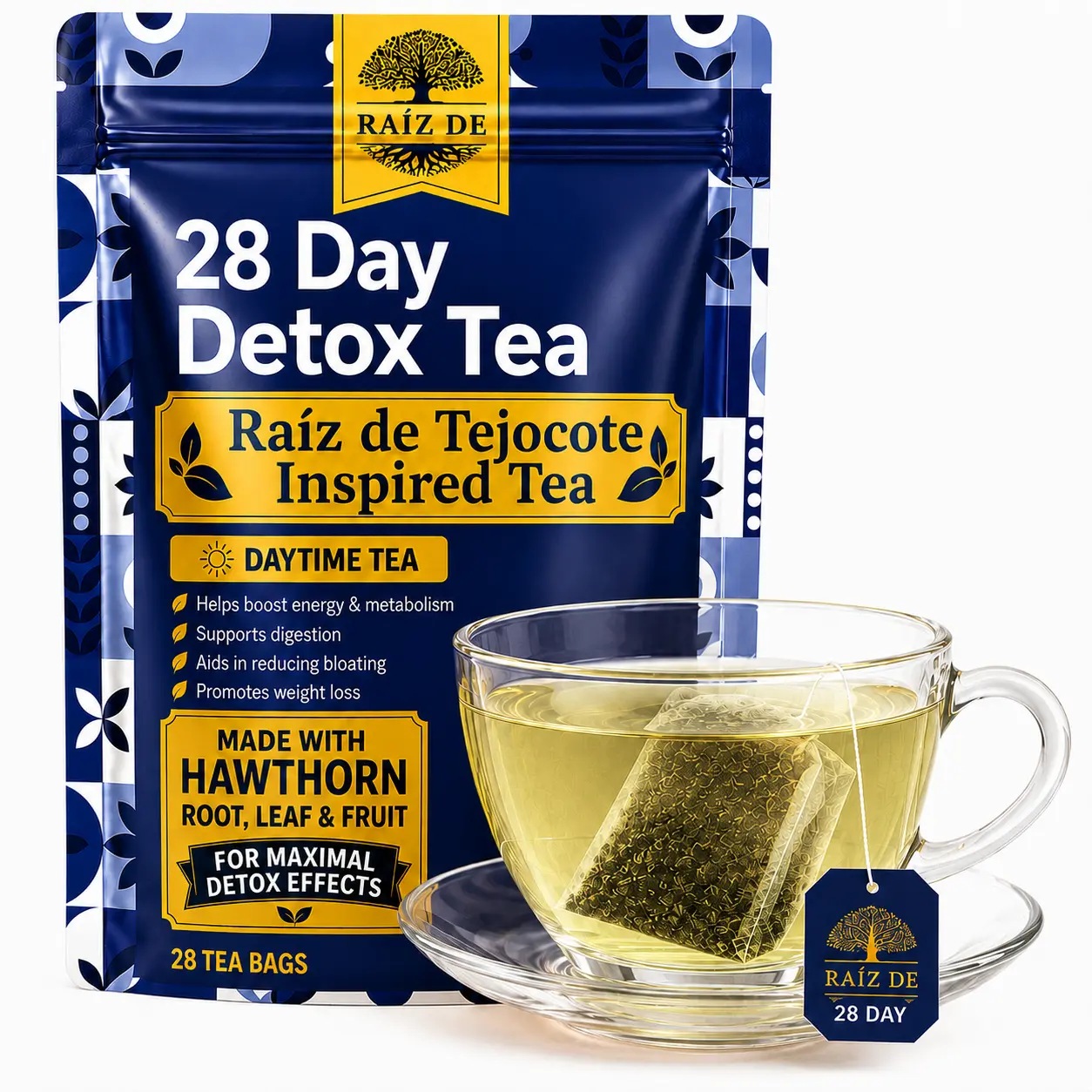 Raiz De Tejo-Inspired Herbal Wellness Tea | 14 Day Botanical Blend | Premium Herbal Tea | Lab Tested