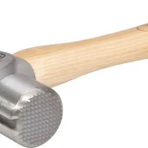 DALLUGE VN07170 14 oz Titanium Hammer with Wooden Handle for Precision Work