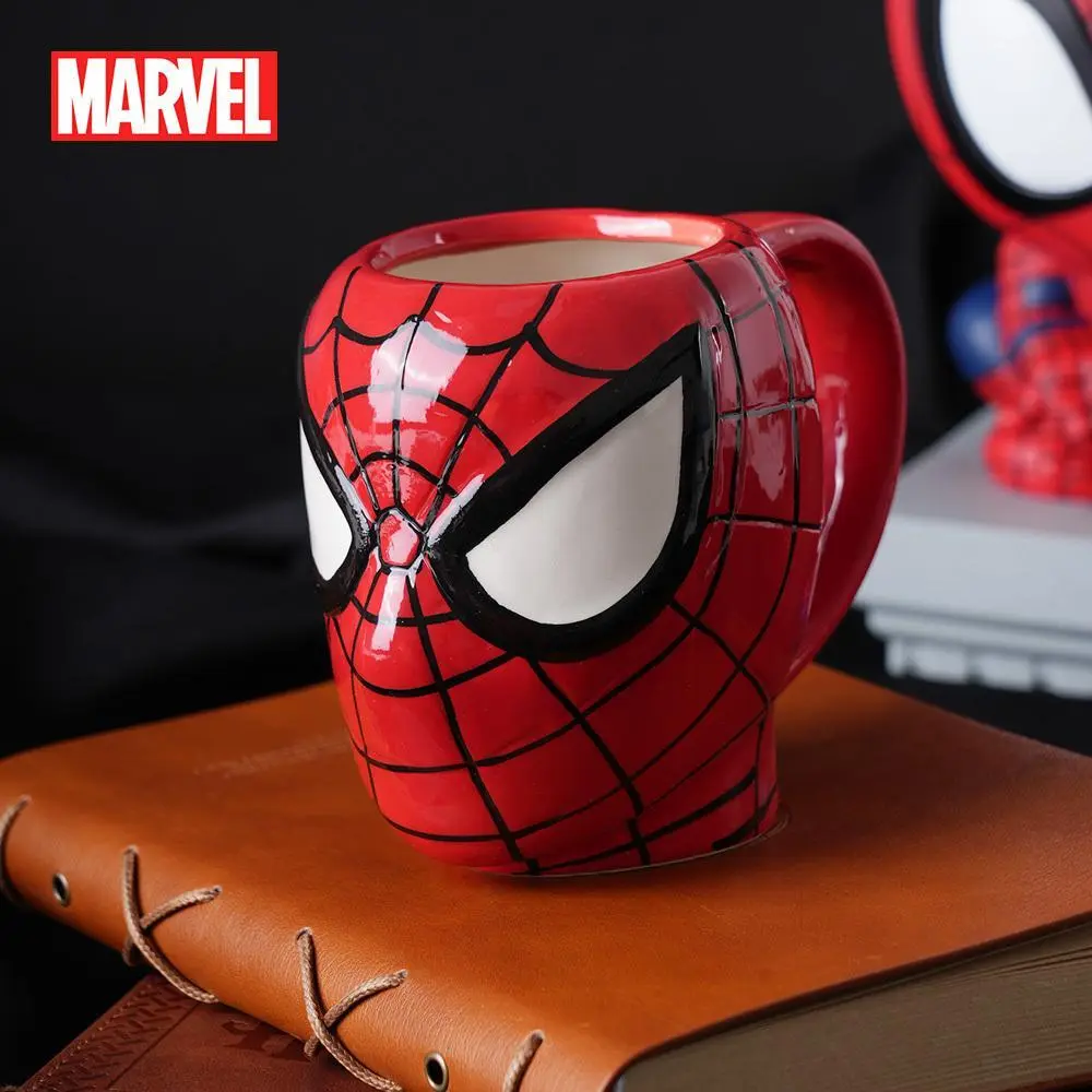 1PC Marvel Spider-Man Officially Licensed Ceramic Coffee Mug Character Mugs Collectible Ceramics Pottery Novelty Tea Cup Office Desk Mug Design Drinkware Spider-Man Kitchen Essentials Birthday Gift