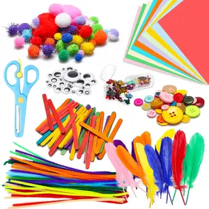 800pcs DIY Arts Crafts Kit, Handmade Materials for School Projects & Home Crafting, Creative Fun for Kids & Adults, Art Supplies Kit