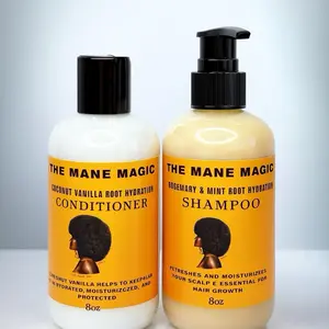 The Mane Magic Rosemary Mint shampoo & coconut vanilla conditioner