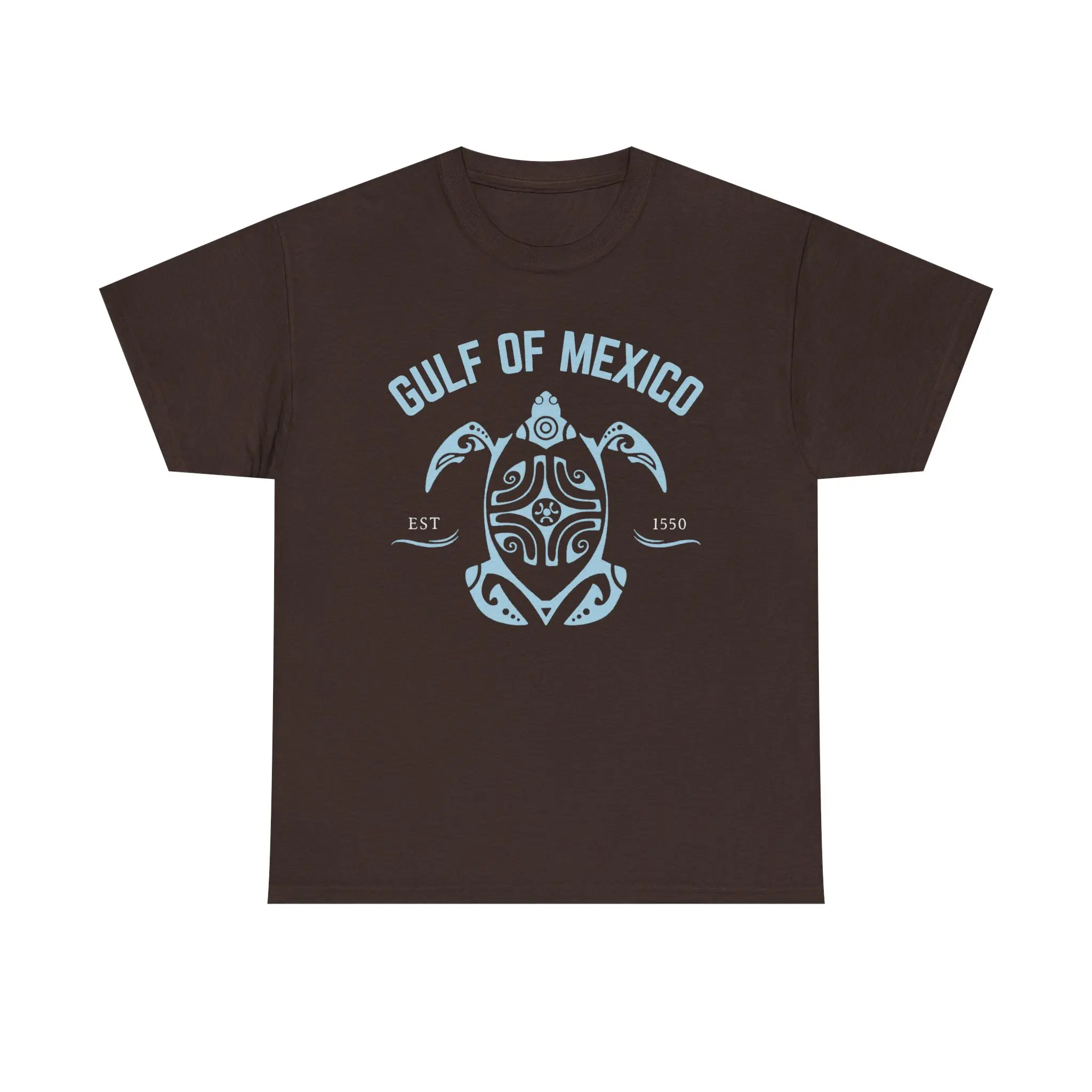 Gulf of Mexico Turtle Heavy Cotton Tee, Vintage Design