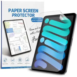 [2 PACK] Paper Screen Protector for iPad mini 7 (A17 Pro)/ iPad Mini 6 (2021, 8.3 inch), Matte PET Film for iPad Mini 6th Generation, Write and Draw Like on Paper, Anti-Glare Screen Protector