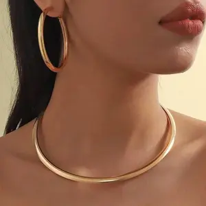 Dainty 18K Gold Plated Nail Choker | Minimalist Hardware Style Neckband | Waterproof & Tarnish Free Gold Jewelry | Bold Statement Piece for Stacking #nailchoker #choker #uniquechoker