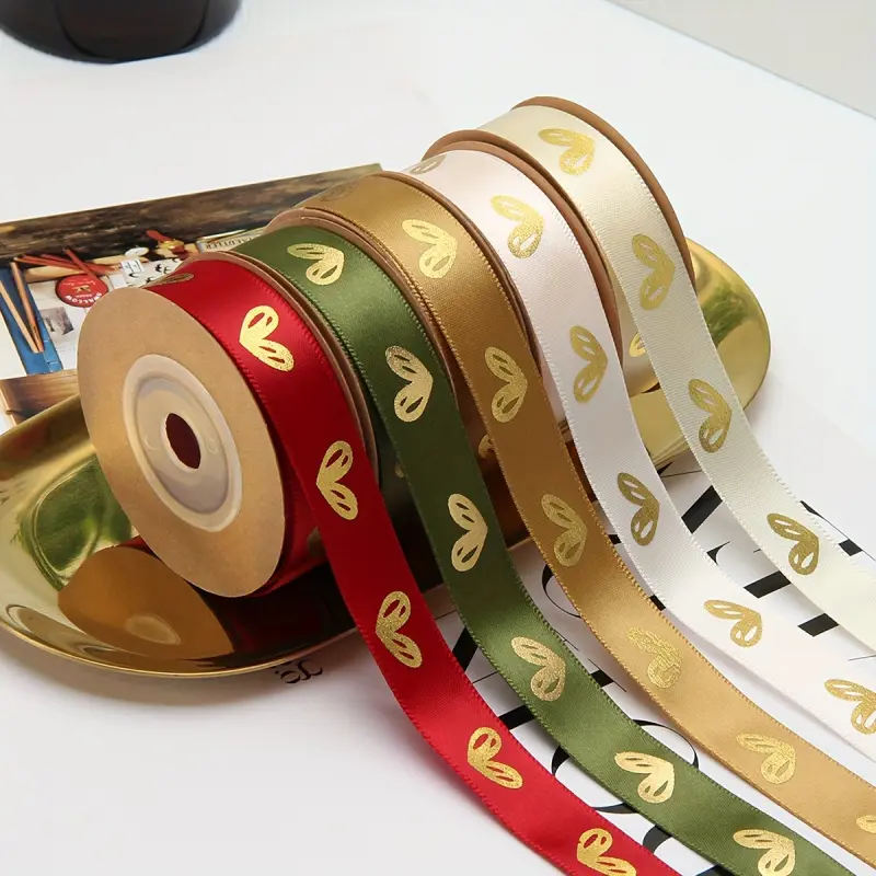 1 roll packaging Ribbon gift gift box gift bag packaging bow Ribbon Valentine's Day flower packaging cake packaging Ribbon wedding party decorative ribbons Gift Wrapping Supplies DIY handmade sewing accessories.