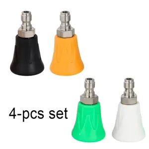 Soft Rubberized Car Wash Sprayer Nozzle Tip Set with Rubber Cover