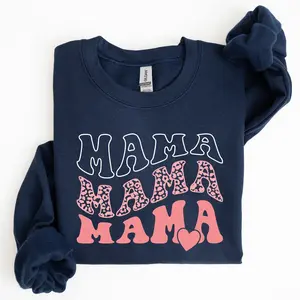 Mama, Leopard, Heart, Mom, Mother's Day Gift Sweatshirt,Christmas gifts