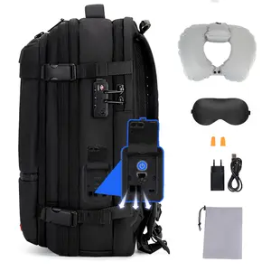 Kabaqoo Vacuum Seal Backpack Travel with Built-in Pump 60L Expandable USB Compression System TSA Lock Water Resistant Carry-On 80L Capacity SpringStatements