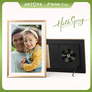 ARZOPA 14.0' Digital Picture Frame Quick & Easy Setup Over WiFi - Free App Free Unlimited Cloud Storage Best Digital Frame for Gifting Family Friends Couples Nostalgic Memories Display Decor