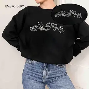 Embroidered Deepspace Emoji Friends Dark Version Otome Game Inspired Crewneck Sweatshirt, Love and Deepspace Vintage T-Shirt, Love and Deepspace Gift For Women and Man Unisex T-Shirt