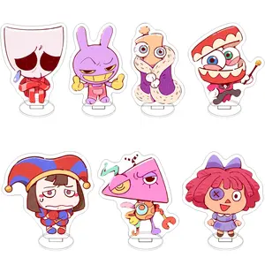 Cute Acrylic Circus Decorative Figure, 3.15 Inch Flat Standee, Anime Character Ornament for Home Living Room Bedroom Office Desk, Cute Figures