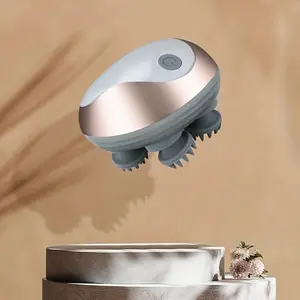 Portable Handheld Scalp Massager, Electric Scalp Massager with 4 Massage Claws, Portable Head Massager for Relaxation and Hair Growth, Suitable for Humans and Pets