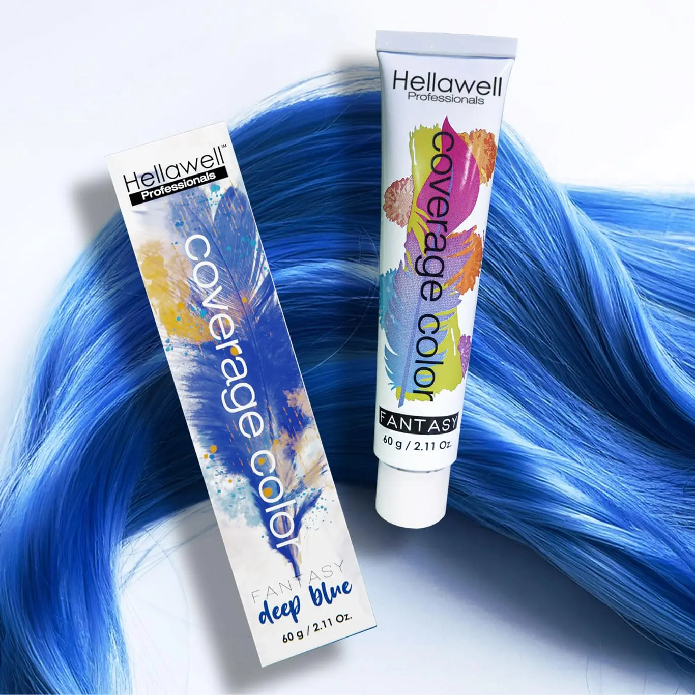 Hellawell Professionals Coverage Color Fantasy Semi Permanent Hair Dye. 2.11oz