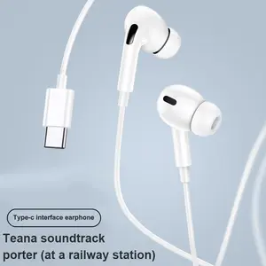 Type C Earphones Wired USB C in Ear Headphones for iPhone 15 16 Pro 15 Pro Max, Compatible with Most Type C Jack Devices Smartphones,Stereo High Fidelity Noise Canceling Isolating Headsets Earbud, Stereo Sound, Noise Isolation
