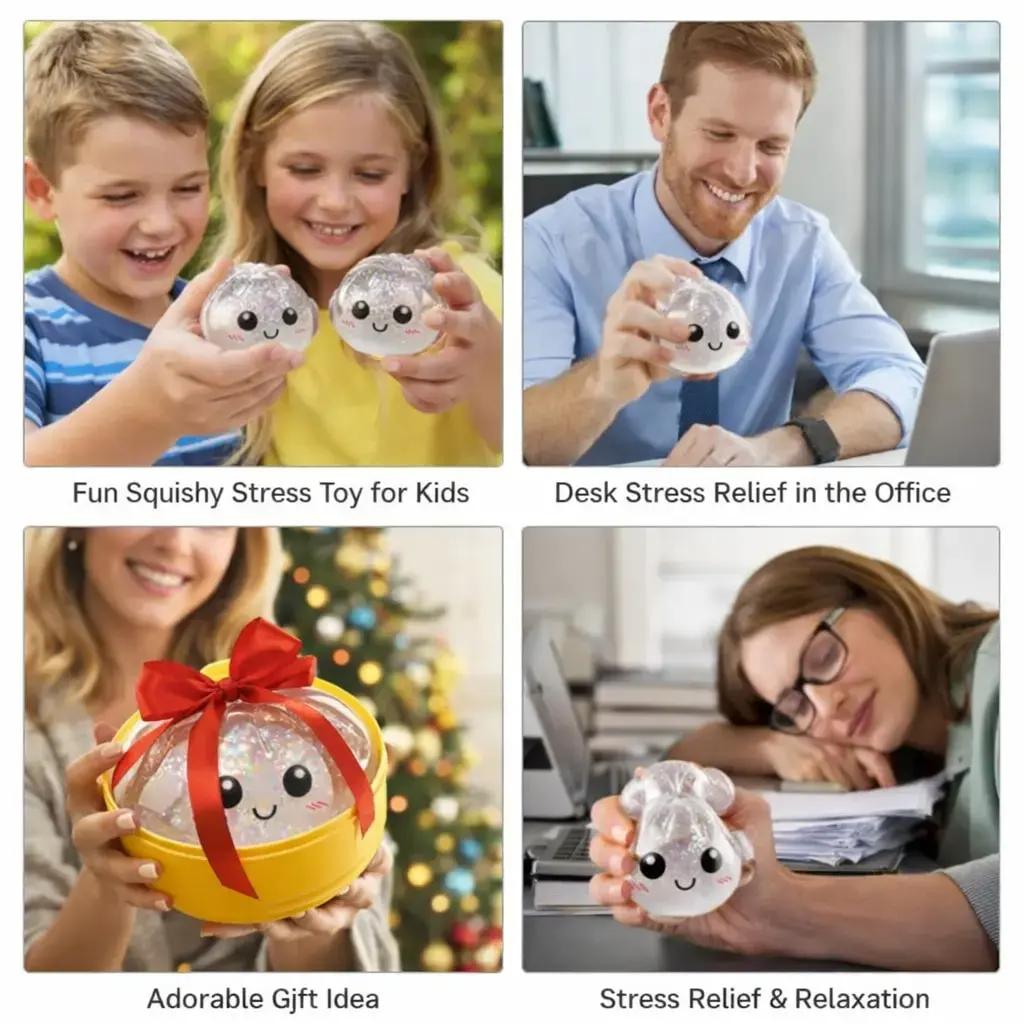 The Galaxy Expressive Big Dumpling Squishy - Blind Box, Mysecret Bun Fidget Toy, Soft TPR Material, Stress Relief, Unboxing Surprise,rare squishy Random Style per Pack.Perfect for graduation,Easter gifts, suitable for children to exchange gifts