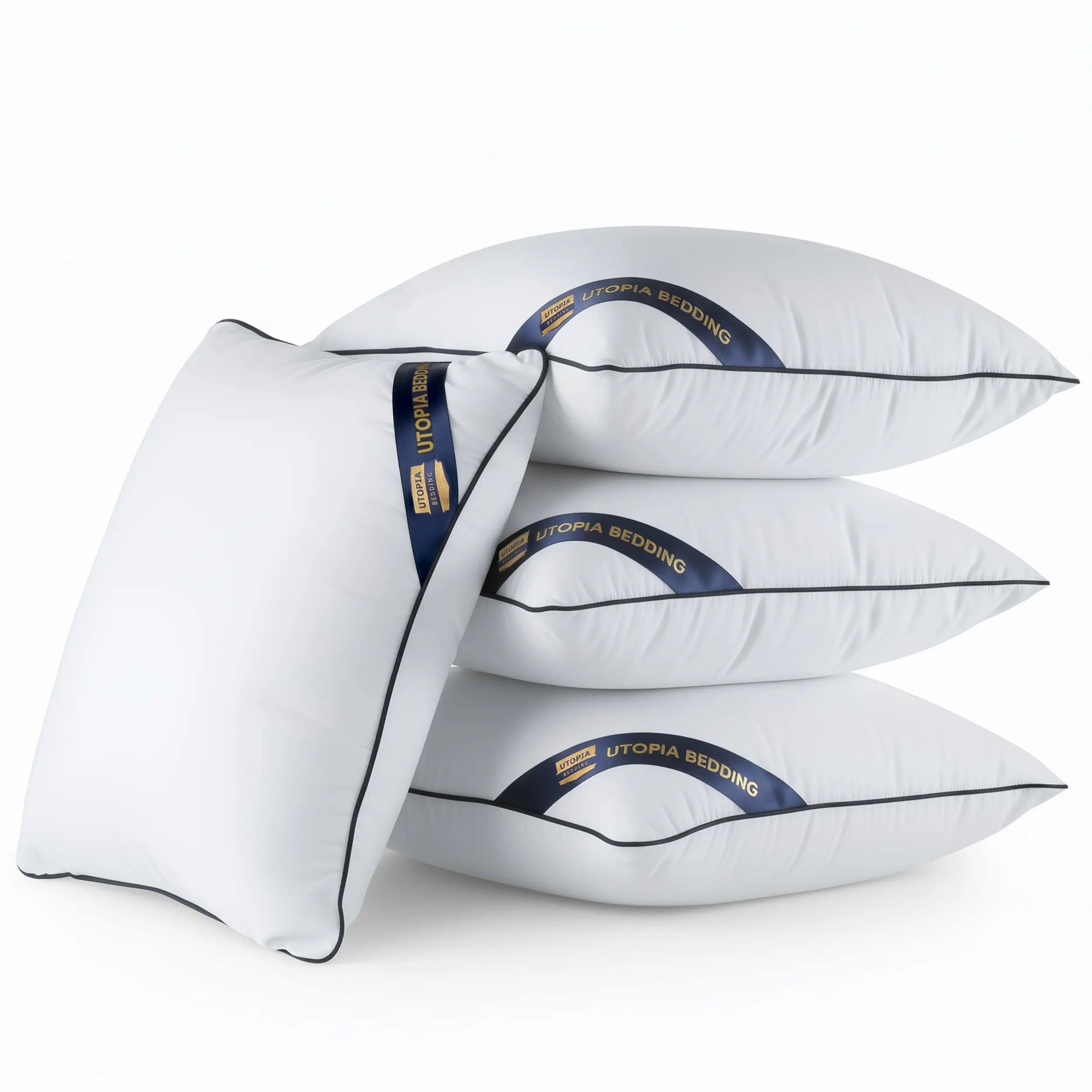 Utopia Bedding Aesthetic Pillow Inserts (Pack Options: 2,4; White,22x22 in) - Polyester Fill, Breathable Insert for Fresher Rest, Clean Edge, Home Decor, Apartment Decor Ideas, Cushion Sham Stuffers, Sofa & Sleeping Support