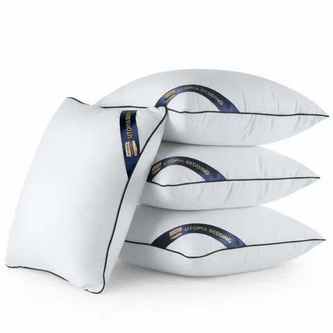 Utopia Bedding Aesthetic Pillow Inserts (2/4 Pack, White, 22x22 in) - Polyester Fill, Breathable Insert for Fresher Rest, Clean Edge, Supportive Soft Ergonomic Pillow Cube, From Sofa to Bed, Hand Wash Only, Dopamine Decor Cushion Sham Stuffers