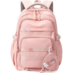 P-AD02     Large capacity Backpack for Teen Girls Aesthetic Student Schoolbag Middle School Girls Backpack