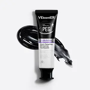 VEbanlER PEG-8 formula Whitening Toothpaste,Gentle Repair & Whitening,Fights Plaque Freshens Breath,Fluoride Free,Mint