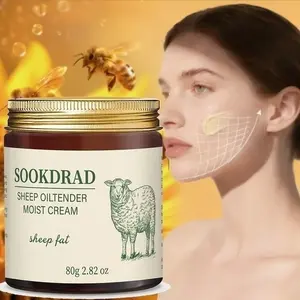 Lanolin Moisturizing Cream, Lanolin Ingredients, Balances Skin Hydration, Face & Body, All Ages, 80g/2.82oz, Seasonal Use, Daily Care