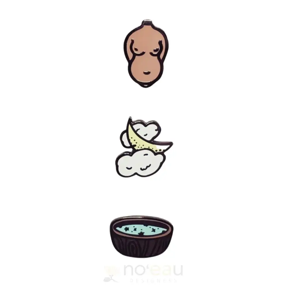 KĒHAU NOʻEAU - Akua Hina Pin Set ʻEkahi