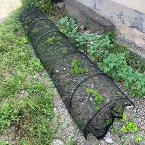 Foldable Mesh Garden Tunnel 45x300cm, Vegetable Fruit Protection Cover, Plant Covers, Backyard Greenhouse Gardening Net, Adjustable Easy Installation Trellis Net