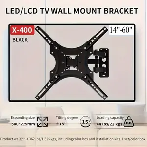 Adjustable Full Motion TV Wall Mount for 32-55 Inch Television, Multifunctional TV Mount Stand with Swivel and Tilt, Full Motion Bracket with Articulating Arms