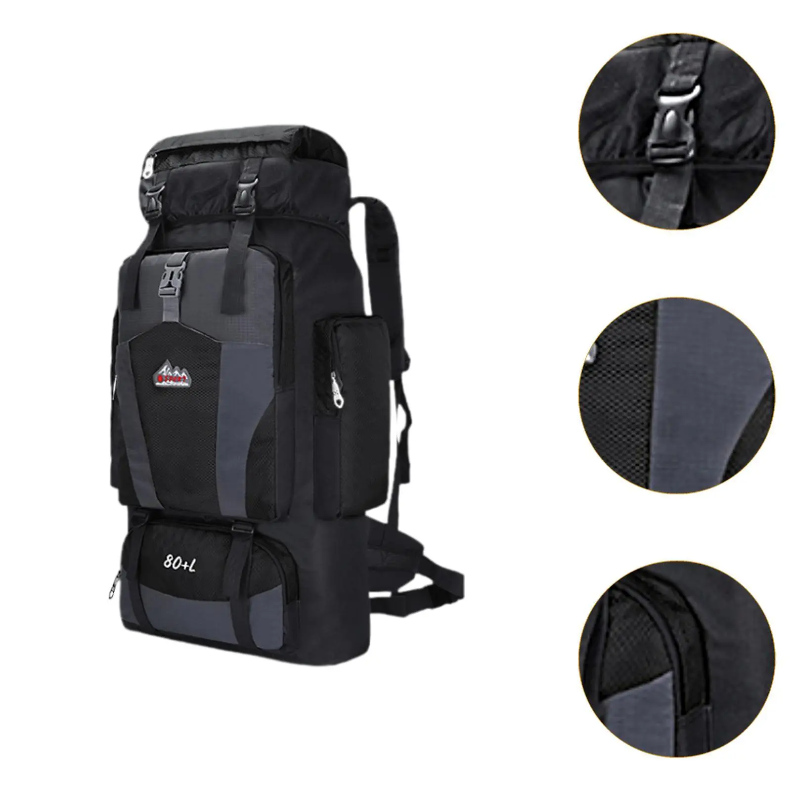 80L Outdoor Backpack Waterproof Lightweight For Multi-Day Hiking Camping Trekking Travel Backpacking Men Women