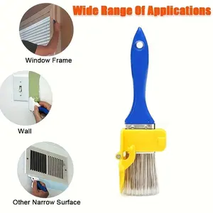 Edge Painting Tool Set with Color Separation Guide, Durable Plastic Handle for Precise DIY Wall and Ceiling Trim, Lightweight Latex Paint Edger
