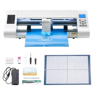 VEVOR Cutting Machine, Automatic Edge Detection Vinyl Cutter Machine with Design Software and Materials, Compatible with Multiple File Formats, for Creating Customized DIY Crafts, Cards, StickersSummervibes