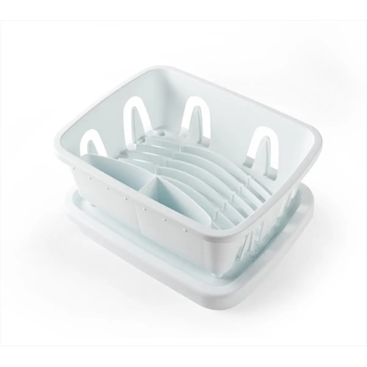Camco 43511 Mini Dish Drainer with Tray - Compact, Organizer, Versatile Draining Boards for Home Organization, Storage Rack, Compact Draining Boards
