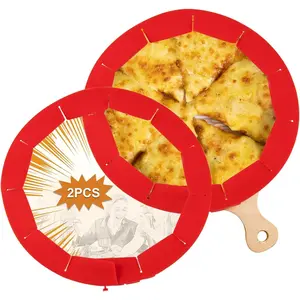 Pie Crust Shield, Adjustable Pie Crust Covers for Edges of Pie  Pie Crust Protectors when Baking Pie Baking Accessories 2 count Red