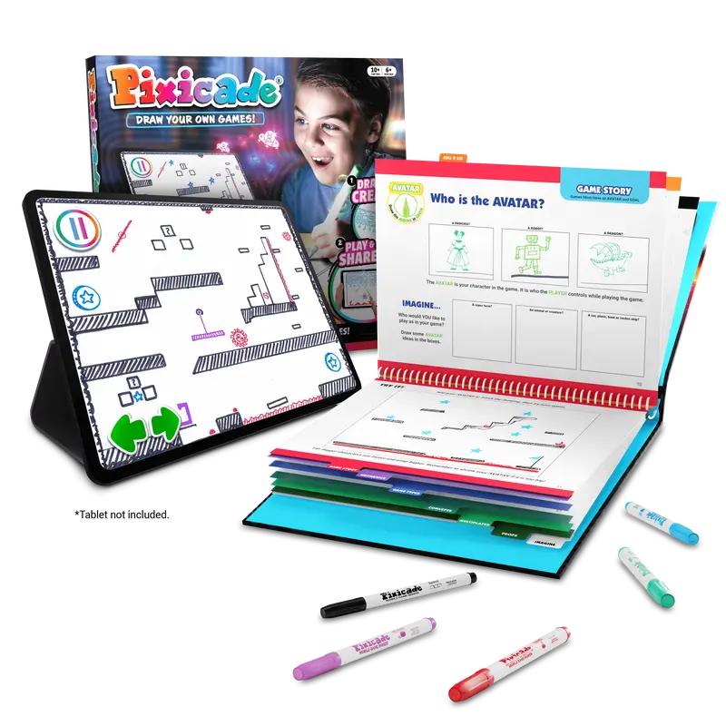 Pixicade "Draw Your Own Games!" - Educational Activities with Interactive Learning Materials and Creative Designs
