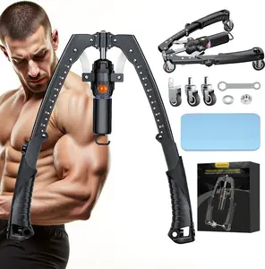 Twister Arm Trainer, 3 in 1 Hydraulic Power Chest Workout Equipment with Ab Roller Wheels and Hooks, Adjustable 22-440lbs Arm Trainer for Men Women, Home...