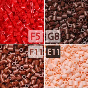 3000/5000pcs 2.6mm High Frequency Color Beads, F5 G8 F11 E11, Meltdown Bead Refill Pack, Essential Colors for Figures Trees Flowers Scenes