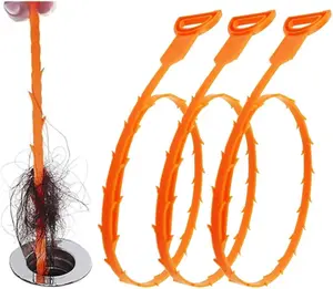 Drain Snake, Drain Clog Remover,Hair Snake Tool Drain Opener,Sink Snake for Sewer Kitchen Sink Bathroom Tub Toilet Clogged Drains Relief Cleaning Tool, 3 Pack 25 Inch