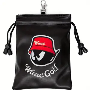 Golf  Pouch with Drawstring, Golf Ball Handbag Portable Golf Accessories for Men Women Unique Gift for Valentines Day Christmas