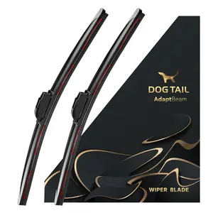 DOG TAIL Neoprene Wiper blades - Fit Light Wiper Arms Perfectly - 3X Durable, Silent & Streak-Free Universal Fit Windshiled Wipers