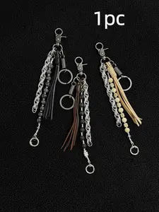 Gear Pattern Braided Rope Keychain Chain Fashion Accessory Bag Charm Birthday Gift, Stylish Jewelry for Everyday Use, Keychain For Bags