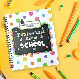 First and Last Days of School Memory Album, Grade-by-Grade Fill-in Photo Notebook - A Commemorative Keepsake for School Graduates, Featuring Reflection Pages for Each Year