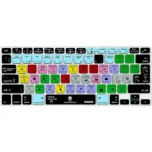 Adobe Illustrator Shortcuts Keyboard Skin Silicone AI Hotkeys Keyboard Cover for MacBook Air 13 & MacBook Pro 13 15 17, Retina (US/European ISO Keyboard)Gift