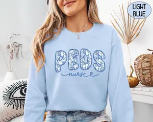 PEDS Nurse Sweatshirt Future Pediatric Nurse Crewneck New Picu Nurse Sweater Cute Pediatric RN Crew Shirt Pediatrics T-shirt Nicu Nurse Gift
