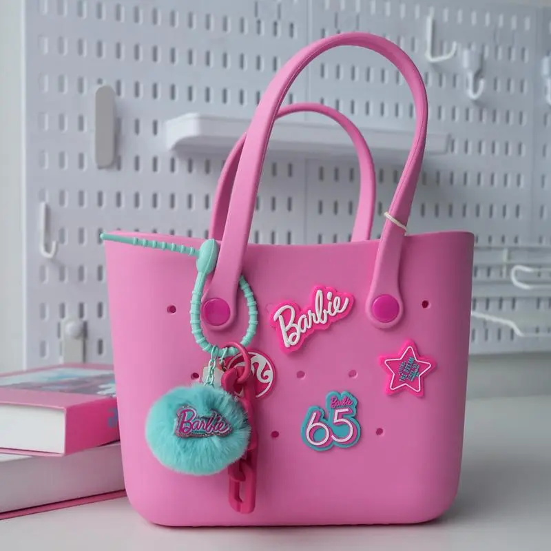 pink bag + blue charm