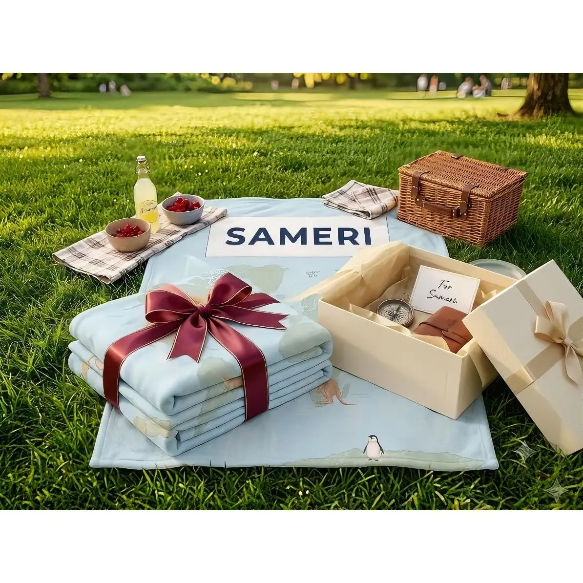 Personalized Picnic Blanket- Perfect for Outdoor Adventures.