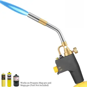Propane Torch Head Trigger Start Mapp Propane Gas Burner Multifunctional Nozzle for Soldering Welding Ignition Cooking, High-Quality Design