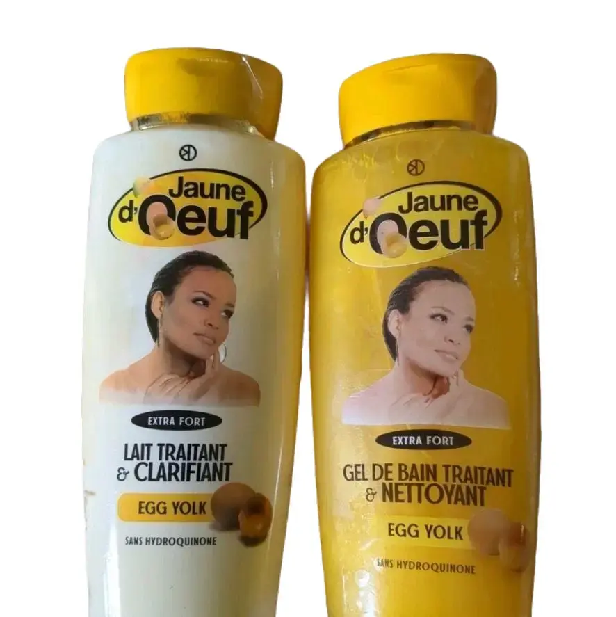 Body Lotion and Bath Gel with Clarifying Egg Yolk, Extra Strong 7-Day Moisturizing and Cleansing Formula for Daily Treatment, Moisturizer, Body Care, Water, Vitamin C, Cosmetic, Hydrating, Unisex