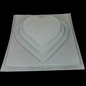 3 Tier Heart Shaped Plastic Mold
