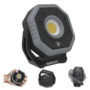 Work Light，1600lm Pocket Mechanic Light，Type-C Rechargeable 5200mAh, 360° Rotating Magnetic Stand, IP65,for Car Repair, DIY & Maintenance Flashlight Outdoor