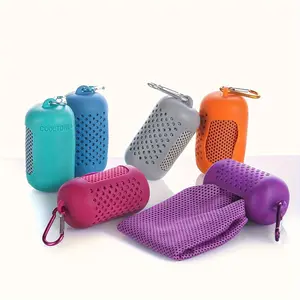 1pc Quick-Dry Outdoor Sports Towel - Cooling Durable Polyester, Lightweight Rectangular Design, Hand Wash Only, for Hiking, Gym, Camping Gear, Modern Style
